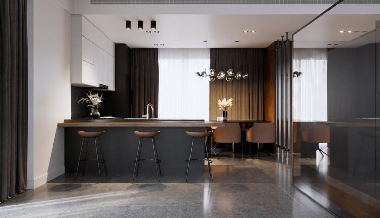 3D Interior Kitchen – Livingroom 236 Scene 3dsmax By Dat Hip 5