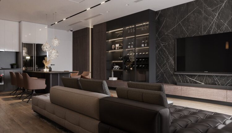 3D Interior Kitchen – Livingroom 241 Scene 3dsmax By Dat Hip 3