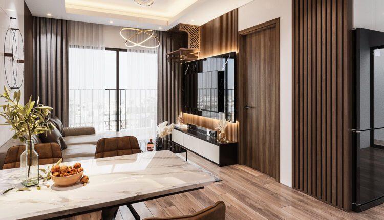 3D Interior Kitchen – Livingroom 244 Scene 3dsmax By Phong Mai 4