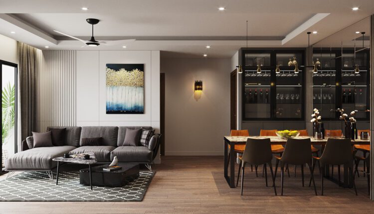 3D Interior Kitchen – Livingroom 246 Scene 3dsmax By Quang Truong 2