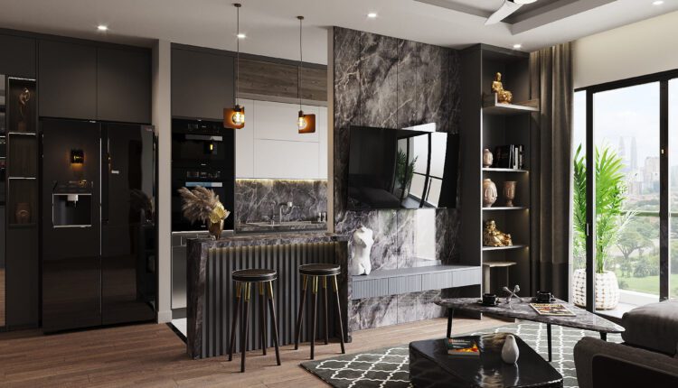 3D Interior Kitchen – Livingroom 246 Scene 3dsmax By Quang Truong 7