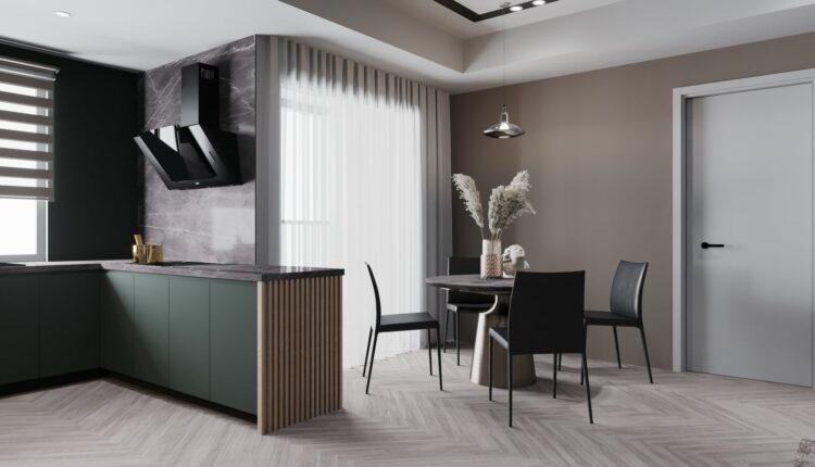 3D Interior Kitchen – Livingroom 247 Scene 3dsmax By Hoang Arc 3