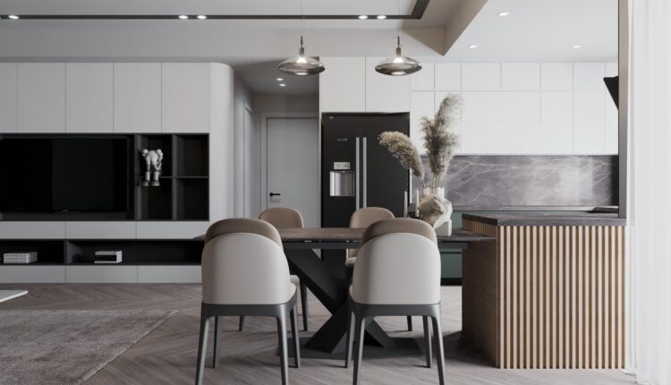 3D Interior Kitchen – Livingroom 247 Scene 3dsmax By Hoang Arc 5