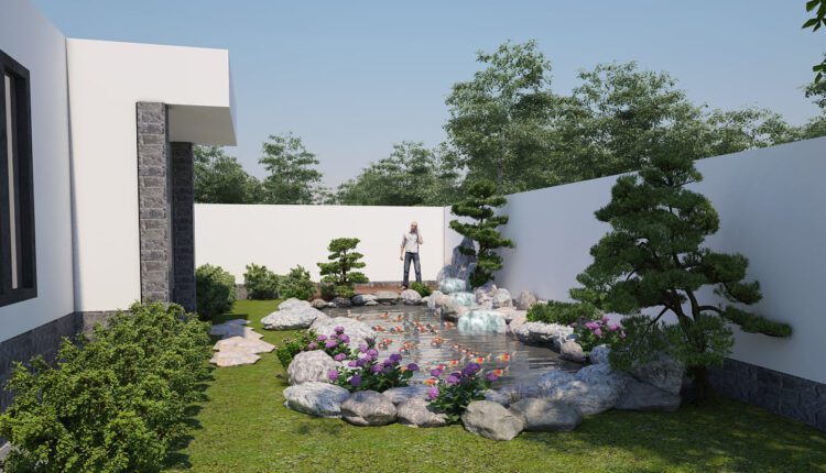 3D Koi Aquarium Model 3dsmax Download (1)