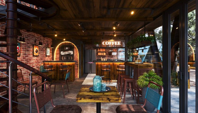 3D Model Interior Coffee 86 Scenes File 3dsmax By Le Son 1