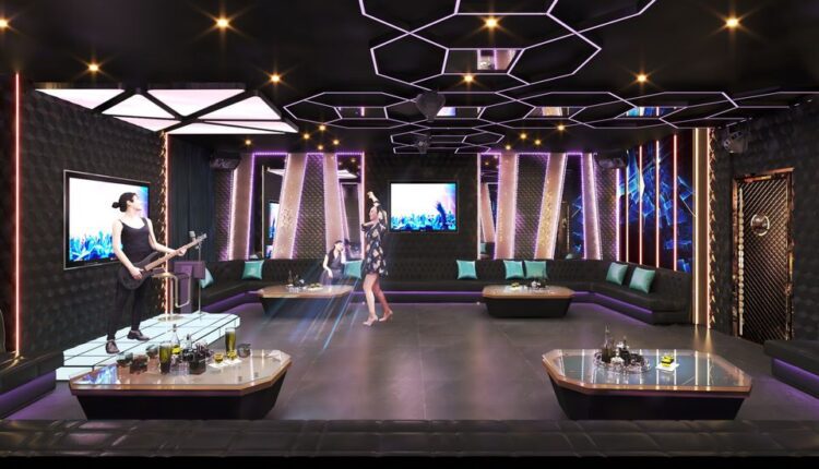 3D Interior Karaoke Scene 3dsmax Free Download by Le Tien 3