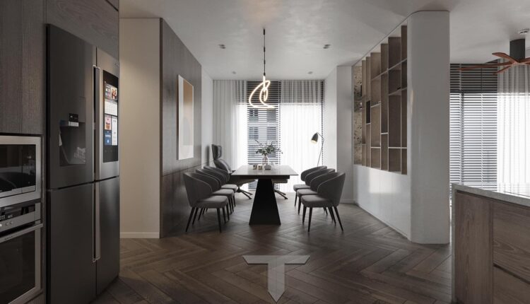 3D Interior Kitchen – Livingroom 262 Scene 3dsmax By Tho 3