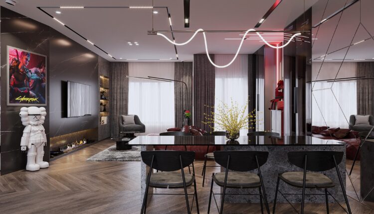 3D Interior Kitchen – Livingroom 266 Scene 3dsmax By Tran Trung Hieu 2