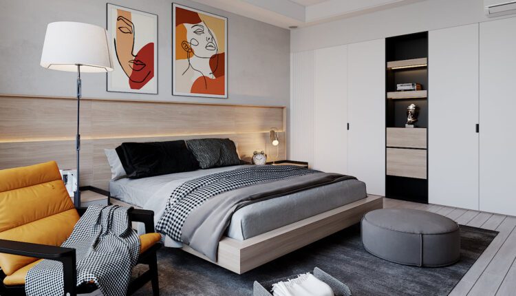 3D Interior Scenes File 3dsmax Model Bedroom 558 by Hoang Tran 2