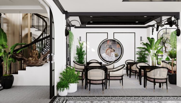 3D Model Interior Indochine Coffee 92 Scenes File 3dsmax By Nguyen Thai Nguyen 2