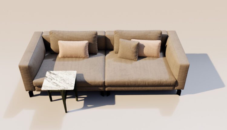 3D Model Sofa D5 Free Download
