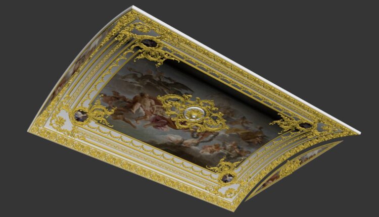 3D Neoclassical plaster ceiling Model 193 Free Download By Tuan Anh