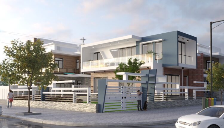 3D Exterior House 5 Scene Model 3dsmax Free Download By Huy Hieu Lee 1