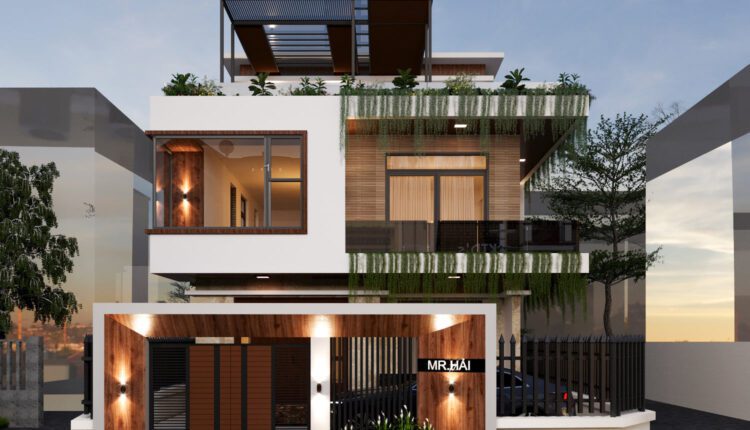 3D Exteriors House Scene Model 3dsmax Free Download By Hoang Kts