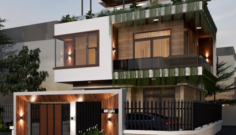 3D Exteriors House Scene Model 3dsmax Free Download By Hoang Kts