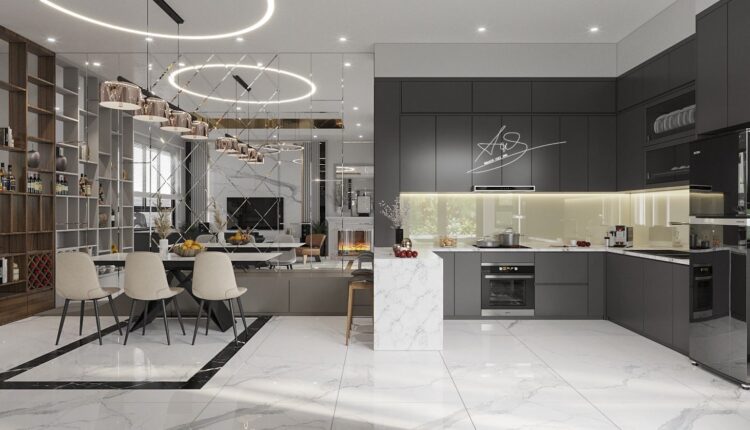 3D Interior Kitchen – Livingroom 276 Scene 3dsmax By Nguyen Viet Anh 3