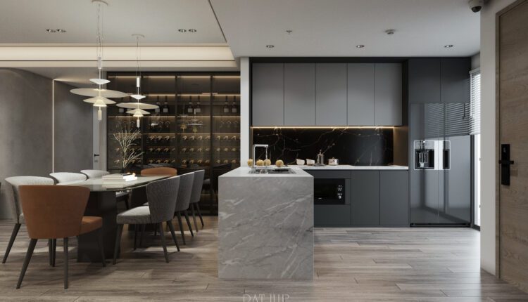 3D Interior Kitchen – Livingroom 282 Scene 3dsmax By Dat Hip 2