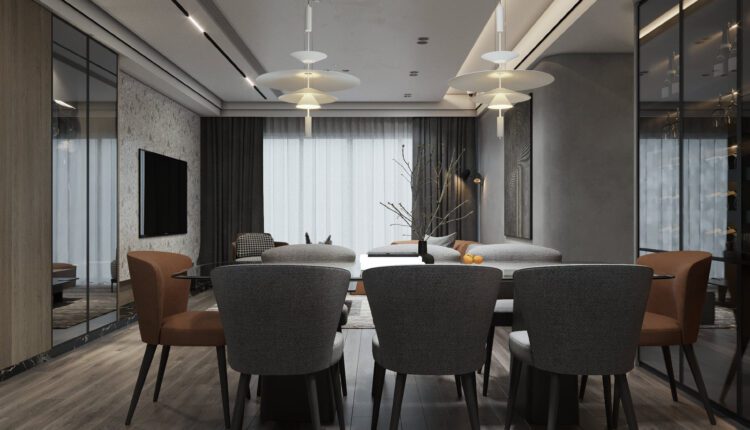 3D Interior Kitchen – Livingroom 282 Scene 3dsmax By Dat Hip 3