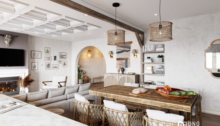3D Interior Kitchen – Livingroom 285 Scene 3dsmax By Dung Nguyen Tien 2