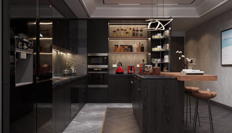 3D Interior Kitchen – Livingroom 289 Scene 3dsmax By Duc Nguyen