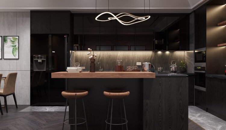 3D Interior Kitchen – Livingroom 289 Scene 3dsmax By Duc Nguyen