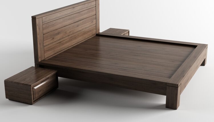 3D Bed Model 222 By Huy Hieu Lee