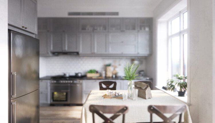 3D Interior Kitchen – Livingroom 295 Scene 3dsmax By Quan Tran