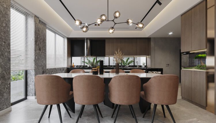 3D Interior Kitchen – Livingroom 302 Scene 3dsmax By Nguyen Ngoc Tung