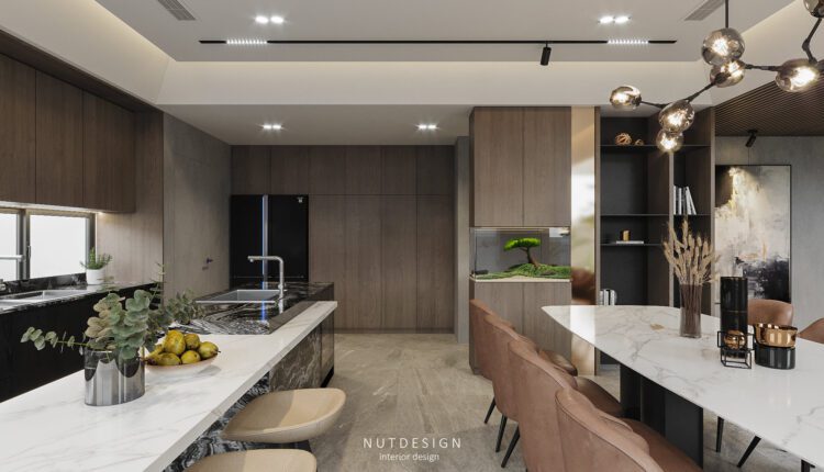 3D Interior Kitchen – Livingroom 302 Scene 3dsmax By Nguyen Ngoc Tung