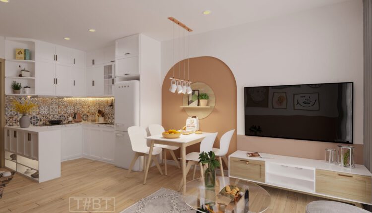 3D Interior Kitchen – Livingroom 303 Scene 3dsmax By Thang Bao Trung