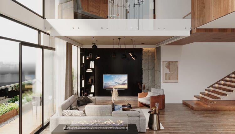 3D Interior Kitchen – Livingroom 313 Scene 3dsmax By Thao Pon