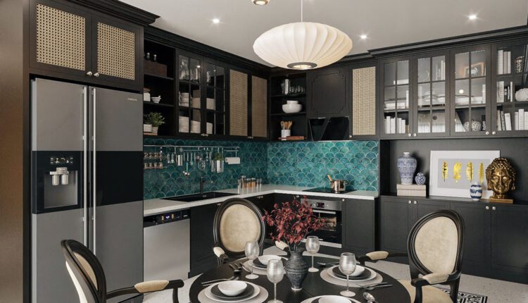 3D Interior Kitchen – Livingroom Indochine 308 Scene 3dsmax By Pham Minh Quang