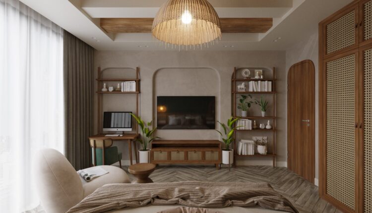 3D Interior Scenes File 3dsmax Model Bedroom 608 By Tran Tien Viet