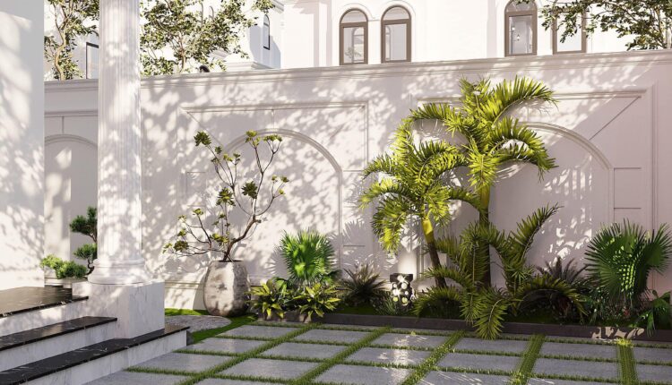9559 3D Garden landscape Model 3dsmax by Hieu Nguyen