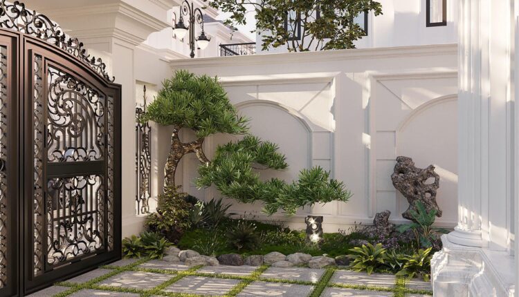 9559 3D Garden landscape Model 3dsmax by Hieu Nguyen