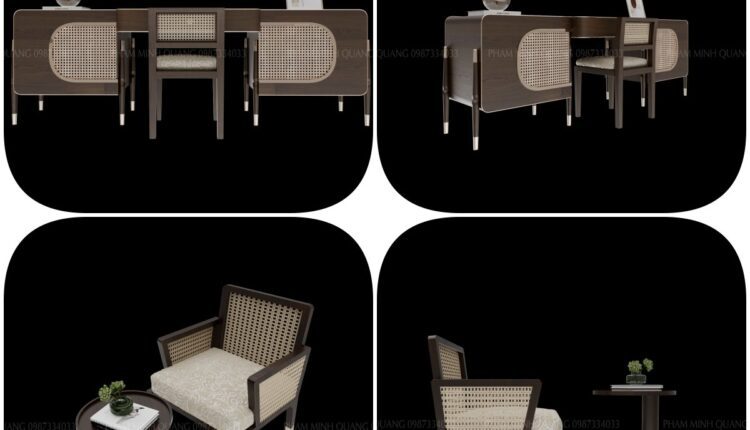 A Collection Of Indochine Furniture 3dsmax Model Free Download