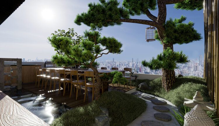 Free 3D scene ZenHouse share by Tran Trung Hieu