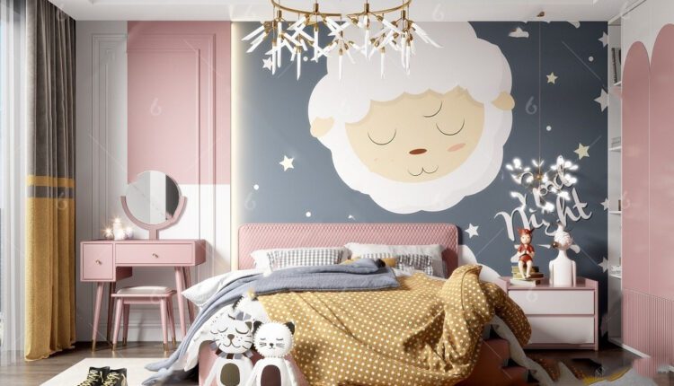 11000. 3D Interior Children Room Model For Free Download