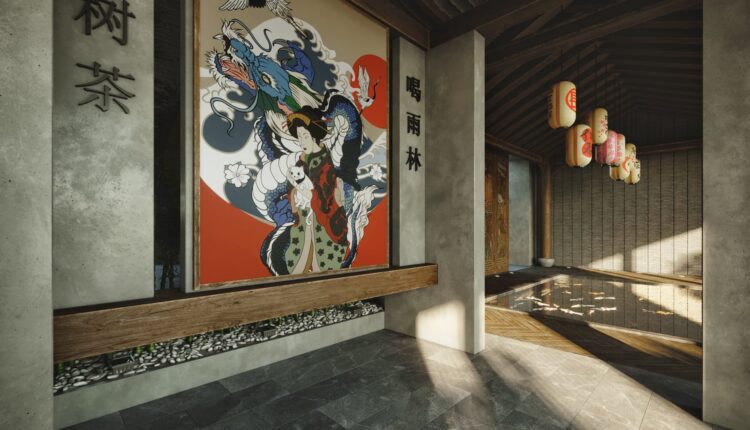 9570. 3D Exterior Lobby Scene Model Download by Do Huy Binh