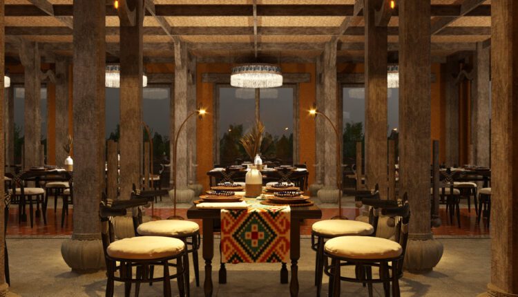 9571. 3D Interior Restaurant Scene Model Download by Long Hoang