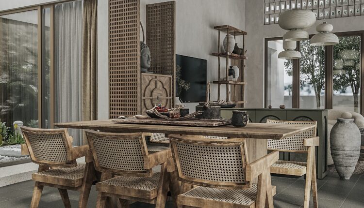 9573. 3D Interior Living- Kitchenroom Scene Model Download by Dat Nguyen
