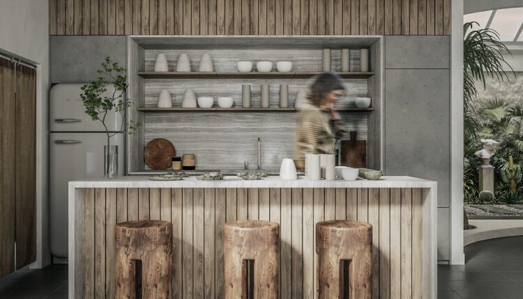 9573. 3D Interior Living- Kitchenroom Scene Model Download by Dat Nguyen