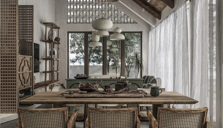 9573. 3D Interior Living- Kitchenroom Scene Model Download by Dat Nguyen