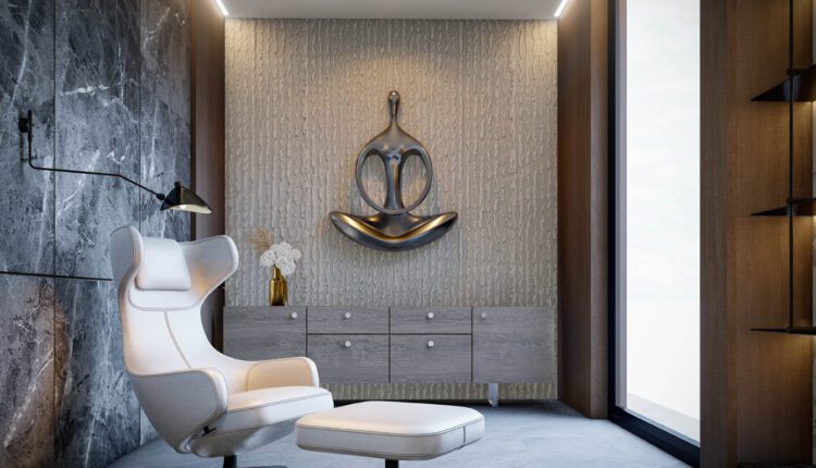 9585. Free 3D Interior Director Room Scene Model Download Pham Tan Trinh