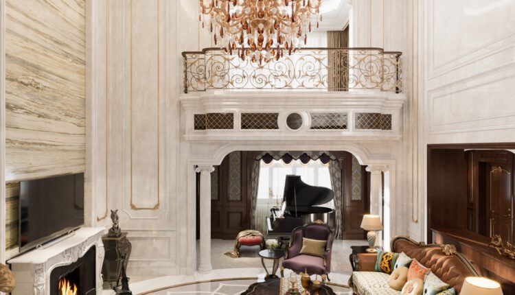 9586. Free 3D Interior Classic Villa Model Download by Phung Manh Ha
