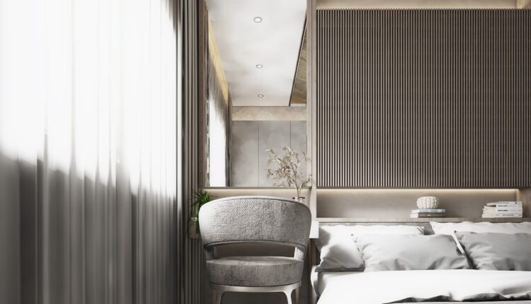 9590. 3D Interior Bedroom Model Download by Phu Nguyen
