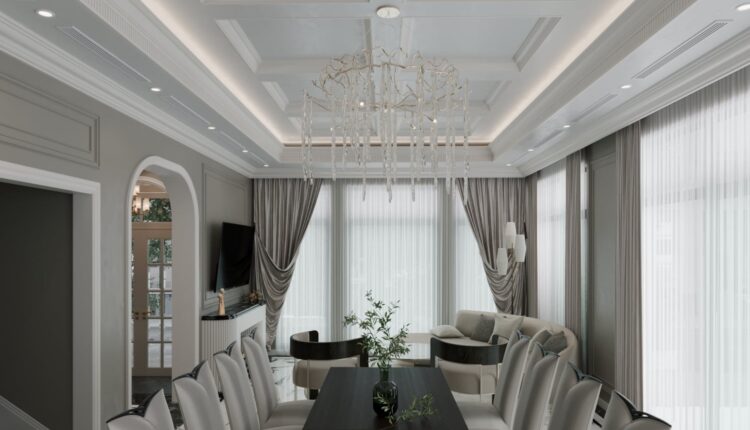 9591. 3D Interior Living room- kitchen Model Download by Duong Bui