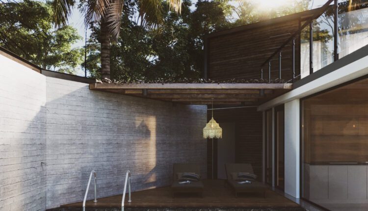 9644. 3D Interior Pool House Model For Free Download by An Ngoc