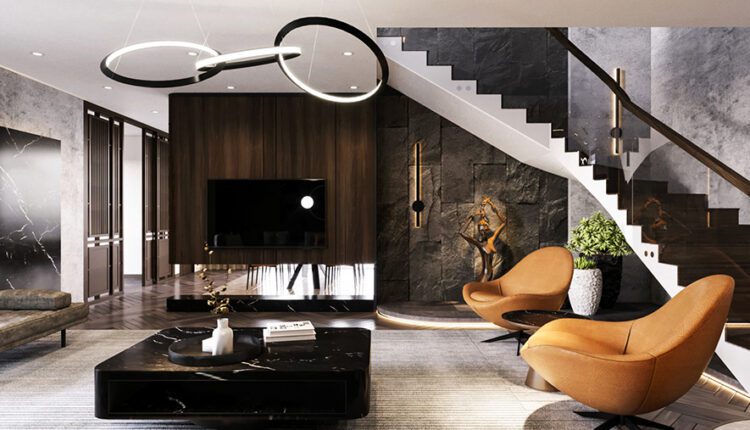 9660. Free 3D Interior Living Room- Kitchen Model Download by Ha My