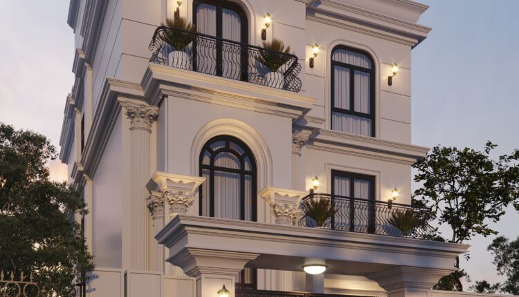 9662. Free 3D Exterior Villa Model Download by Doan Tuan
